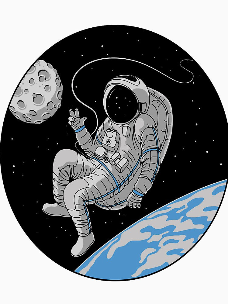 Astronaut Travel The Moon by skeierleber4327 T-Shirts, Hoodie, Sweatshirt | BlankRebels.com (Image 3)