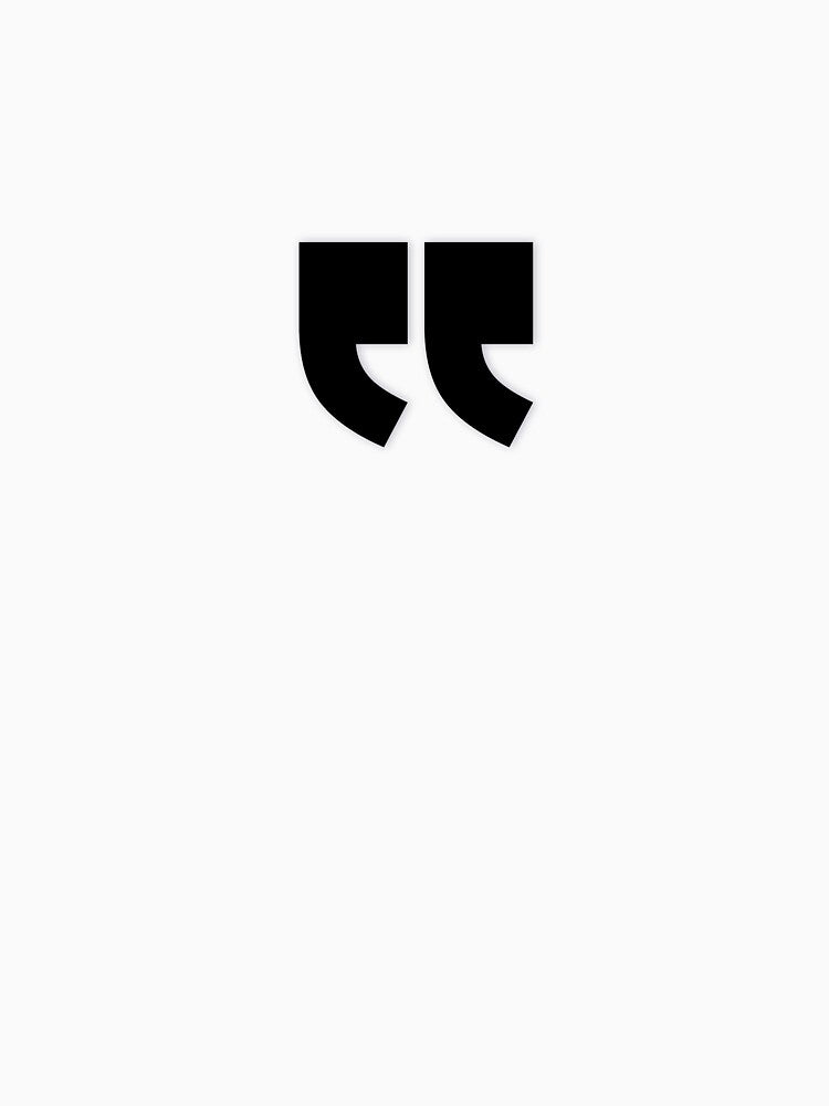 DOUBLE QUOTES (L) — Black Minimal Bold Type Statement by WORDPAUSE T-Shirts, Hoodie, Sweatshirt | BlankRebels.com (Image 3)