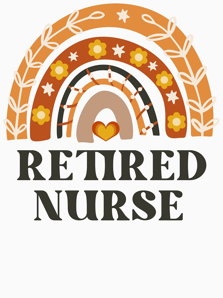 Retired Nurse Vintage Rainbow by AsinusAS T-Shirts, Hoodie, Sweatshirt | BlankRebels.com (Image 3)