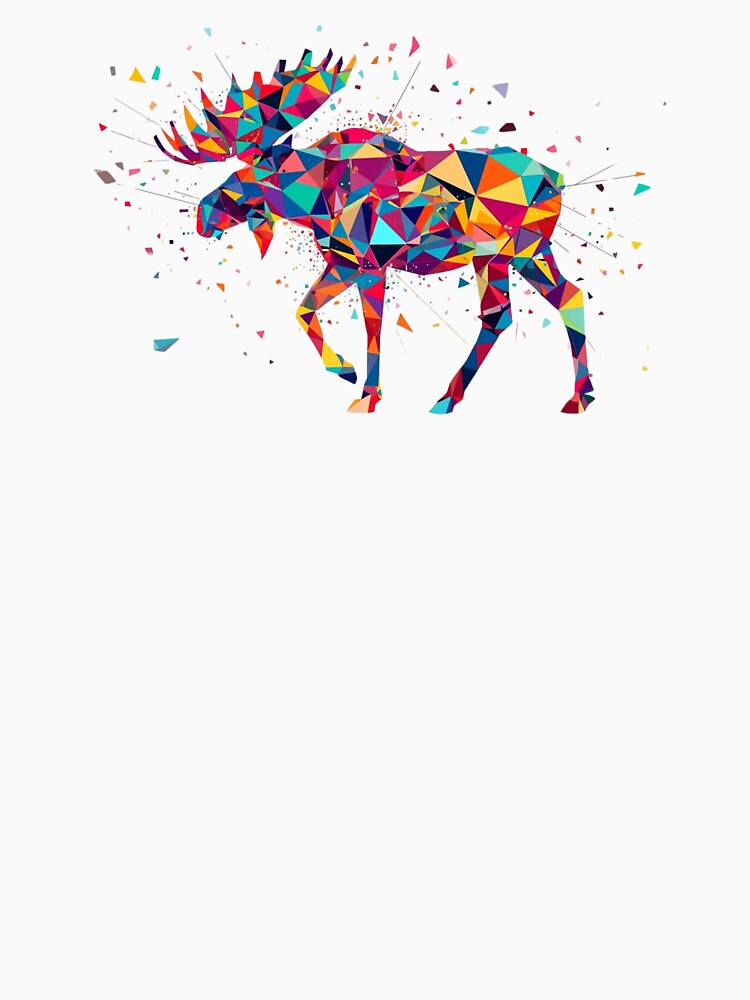 Geometric Moose by garts T-Shirts, Hoodie, Sweatshirt | BlankRebels.com (Image 3)