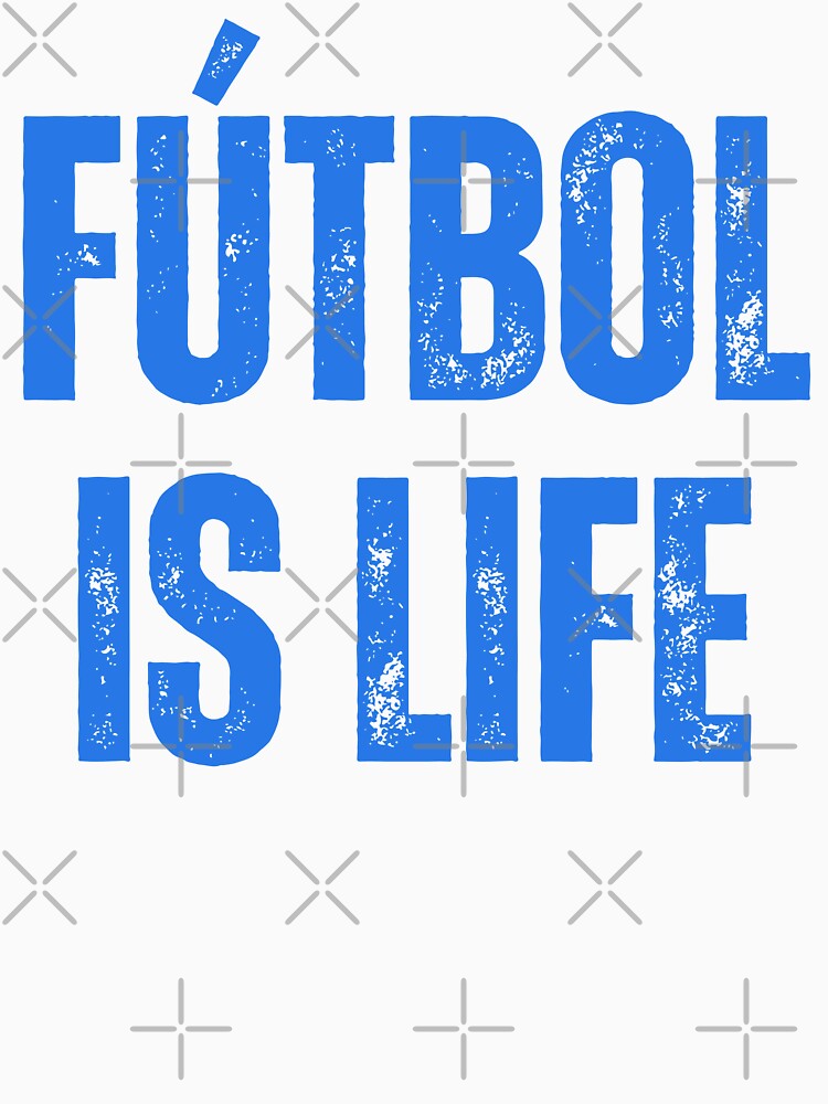 Futbol is Life Blue White Car Bumper by mariejosee22