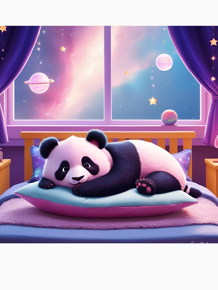 ? "Resting Beneath the Cosmic Glow: A Panda's Dreamland" by ArtidByPro T-Shirts, Hoodie, Sweatshirt (Image 3)