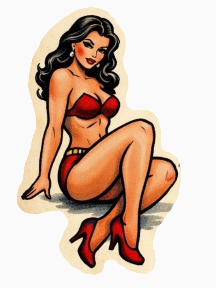 Pin Up Woman by thestickergawd T-Shirts, Hoodie, Sweatshirt | BlankRebels.com (Image 3)