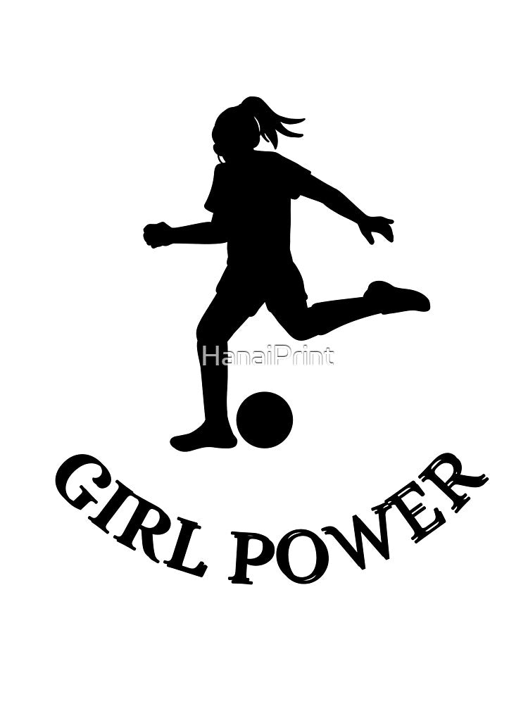Soccer Girl Power Inspirational Quote by HanaiPrint