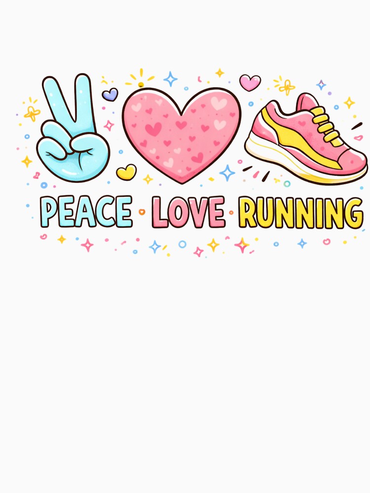 Peace Love Running by Just a Pixel T-Shirts, Hoodie, Sweatshirt | BlankRebels.com (Image 3)