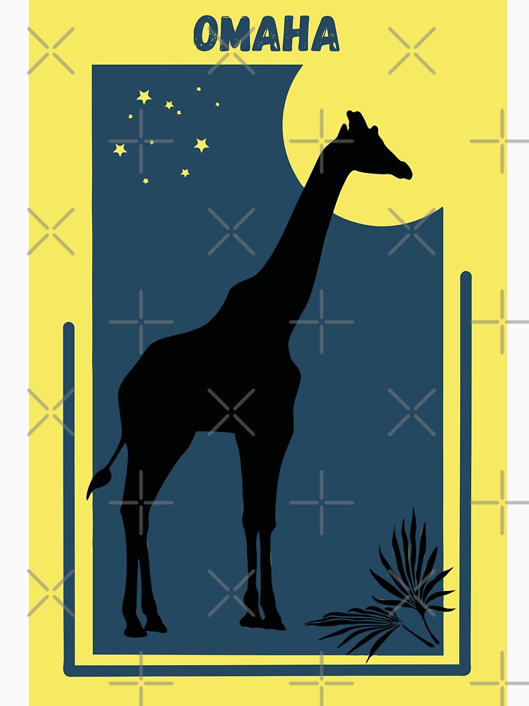 Zoo Vintage Style Geometric Poster for the city of Omaha in Nebraska (Henry Doorly Zoo) by Vintage-TM T-Shirts,... (Image 3)