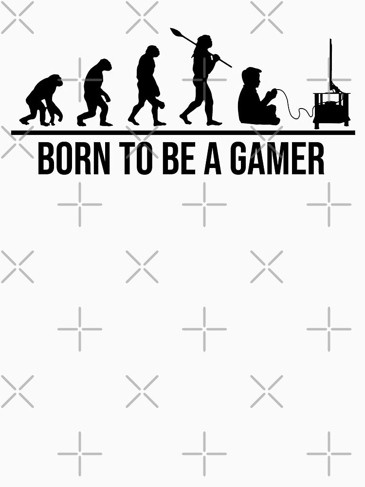Born To Be a Gamer, The Evolution Of A Gamer, Hardcore gamer design by kmario T-Shirts, Hoodie, Sweatshirt (Image 3)