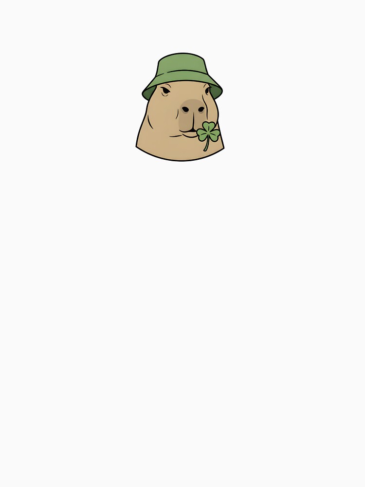 Chill Capybara Lucky Four Leaf Clover by Kvarny T-Shirts, Hoodie, Sweatshirt | BlankRebels.com (Image 3)