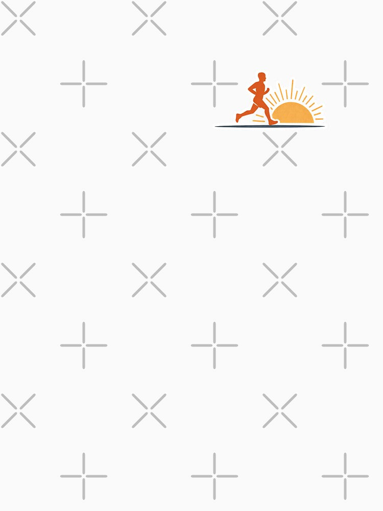 Sunrise Runner – Minimal Early Morning Running Sticker by Run-Lifestyle T-Shirts, Hoodie, Sweatshirt (Image 3)