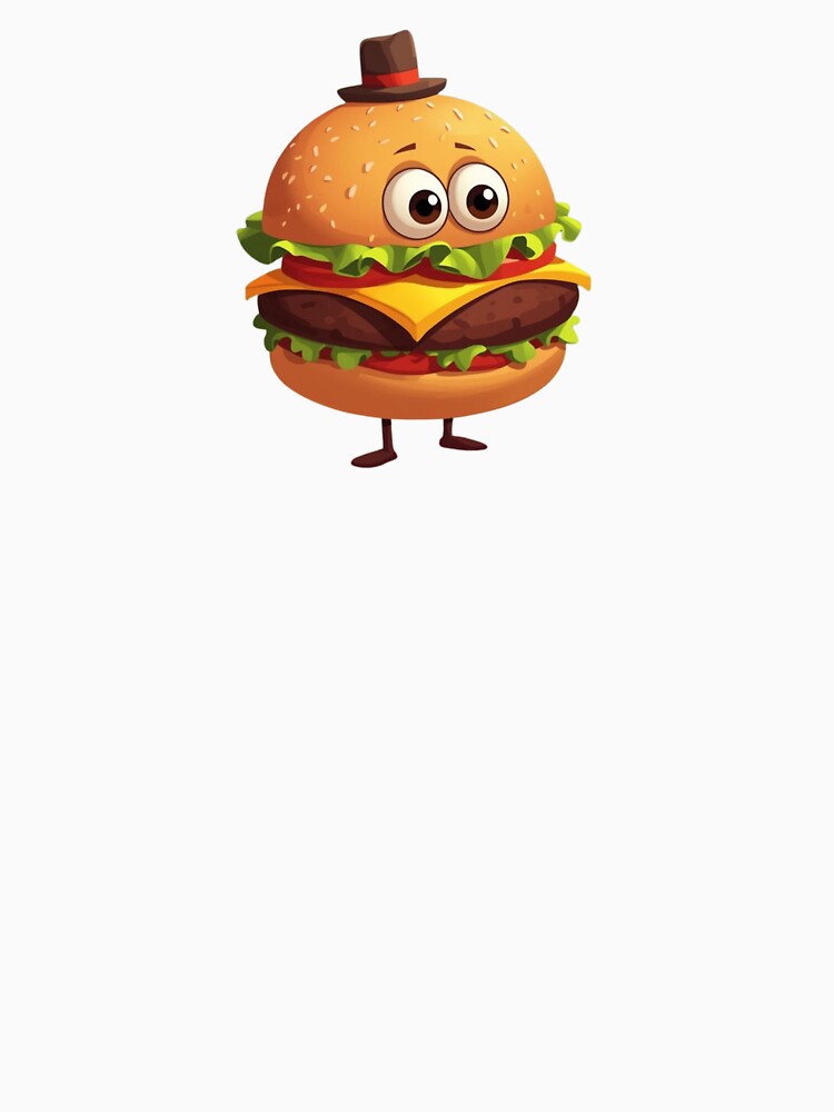 Burger - Funny burger cartoon by Luisshopp T-Shirts, Hoodie, Sweatshirt | BlankRebels.com (Image 3)