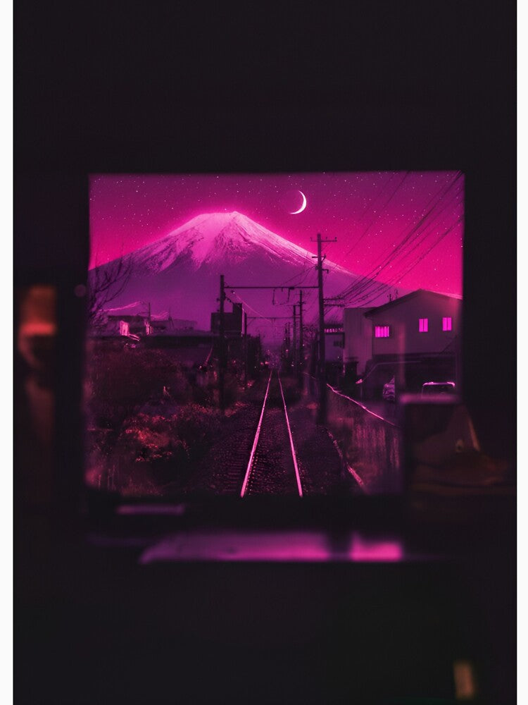 Railway view of Fuji by Inari Designs T-Shirts, Hoodie, Sweatshirt | BlankRebels.com (Image 3)