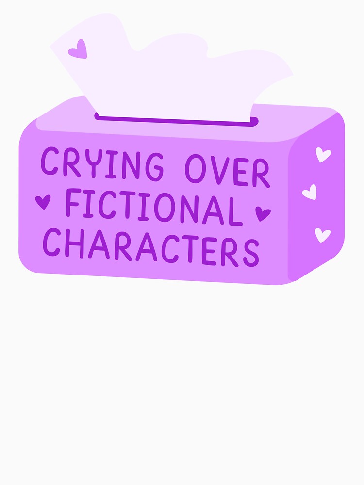 Crying over fictional characters purple tissue box by Taiga-Design T-Shirts, Hoodie, Sweatshirt | BlankRebels.com (Image 3)