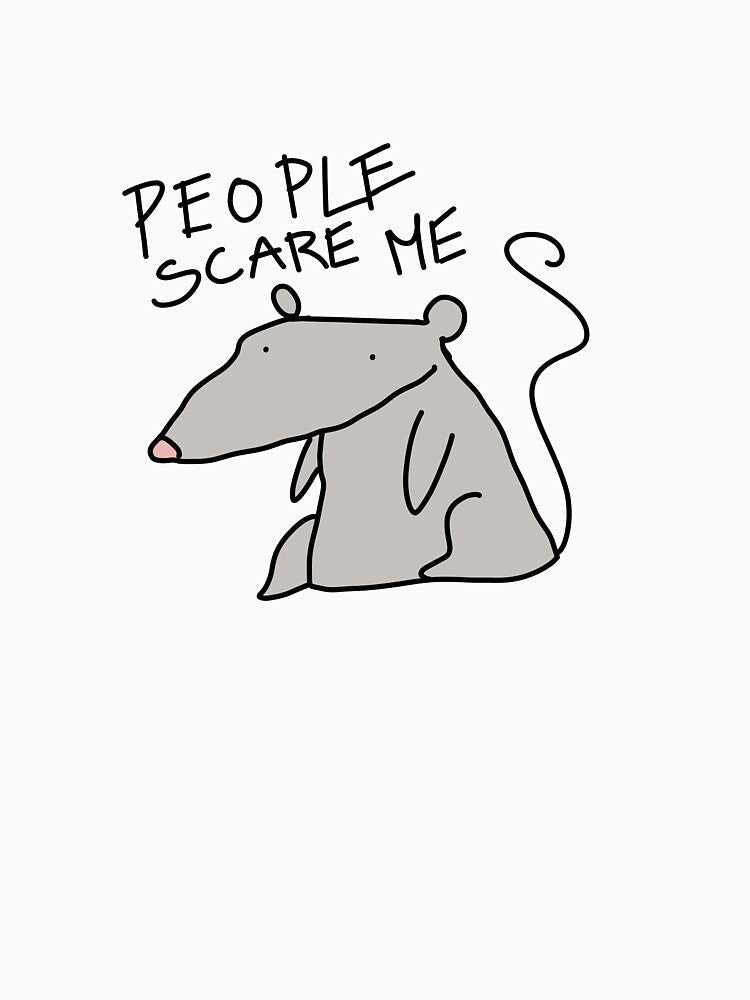People scare me by HummingGhost T-Shirts, Hoodie, Sweatshirt | BlankRebels.com (Image 3)
