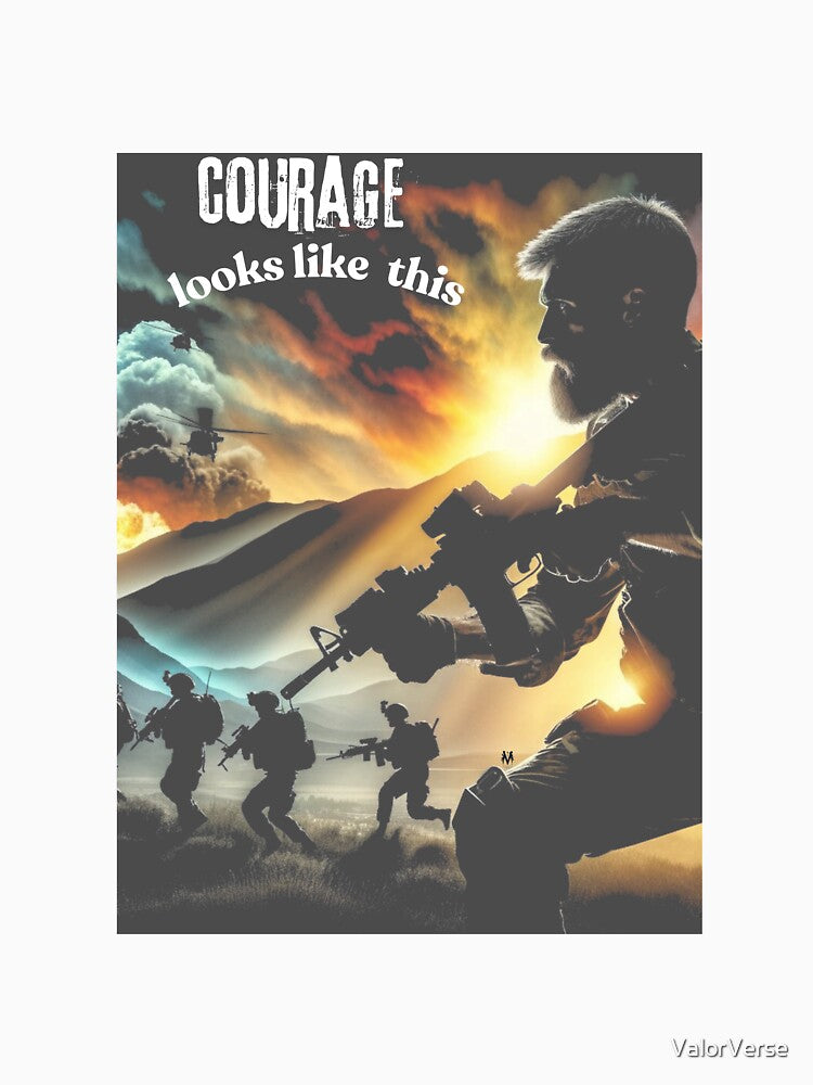 Courage in Action: Soldier Leading Troops by ValorVerse