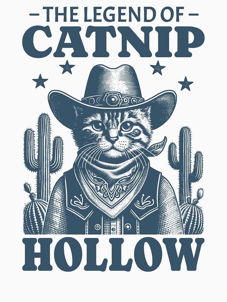 The Legend Of Catnip Hollow Western Cat Cowboy by MaxOutDesign T-Shirts, Hoodie, Sweatshirt | BlankRebels.com (Image 3)