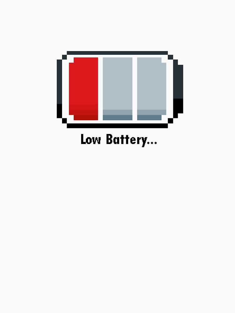 Low Battery by NightHobb T-Shirts, Hoodie, Sweatshirt | BlankRebels.com (Image 3)