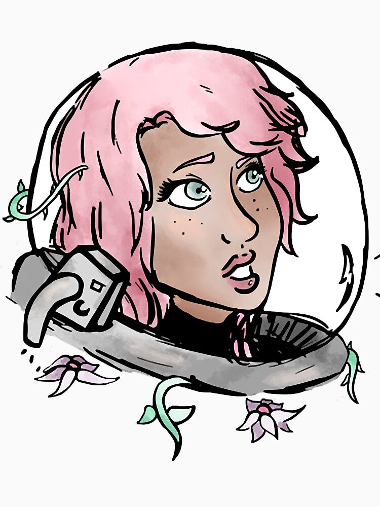 Lady Face In Space by skeierleber4327 T-Shirts, Hoodie, Sweatshirt | BlankRebels.com (Image 3)