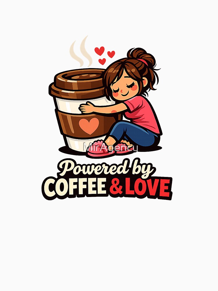 Powered Coffee & Love – Mom Life Art Mother’S Day T-Shirts, Hoodie, Sweatshirt