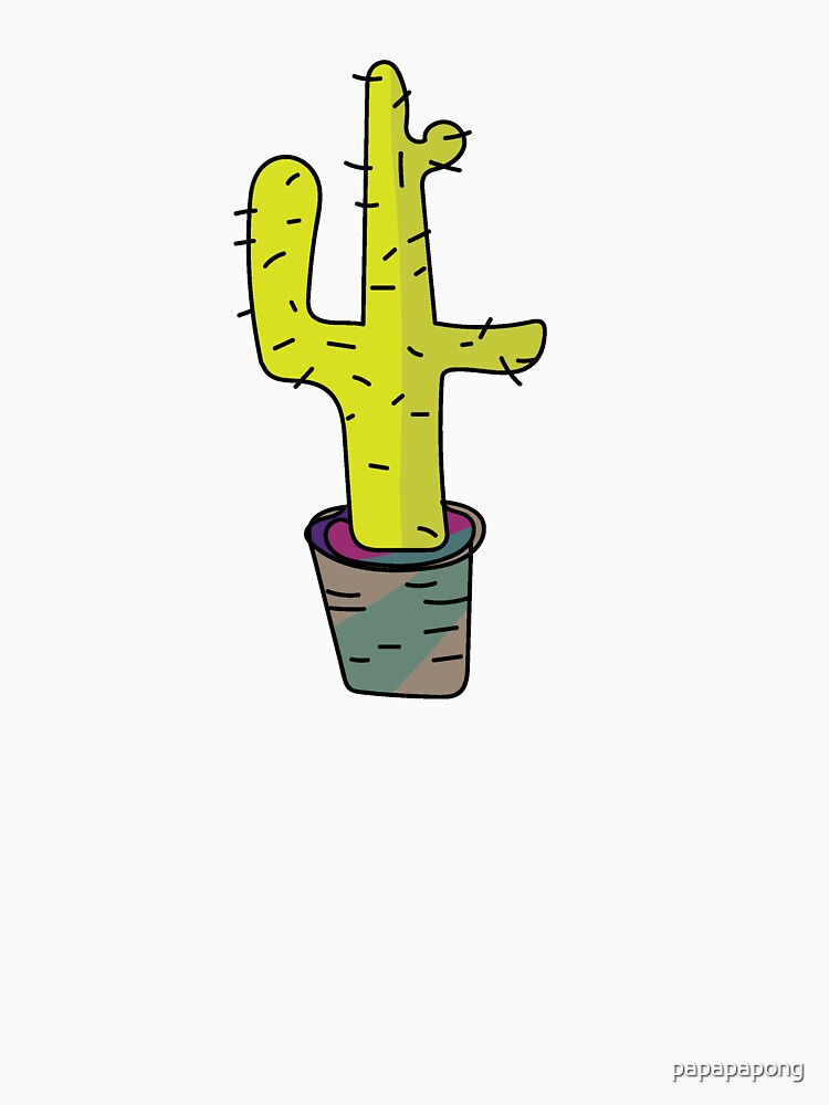 Hand drawn abstract doodle colorful cactus by papapapong T-Shirts, Hoodie, Sweatshirt | BlankRebels.com (Image 3)
