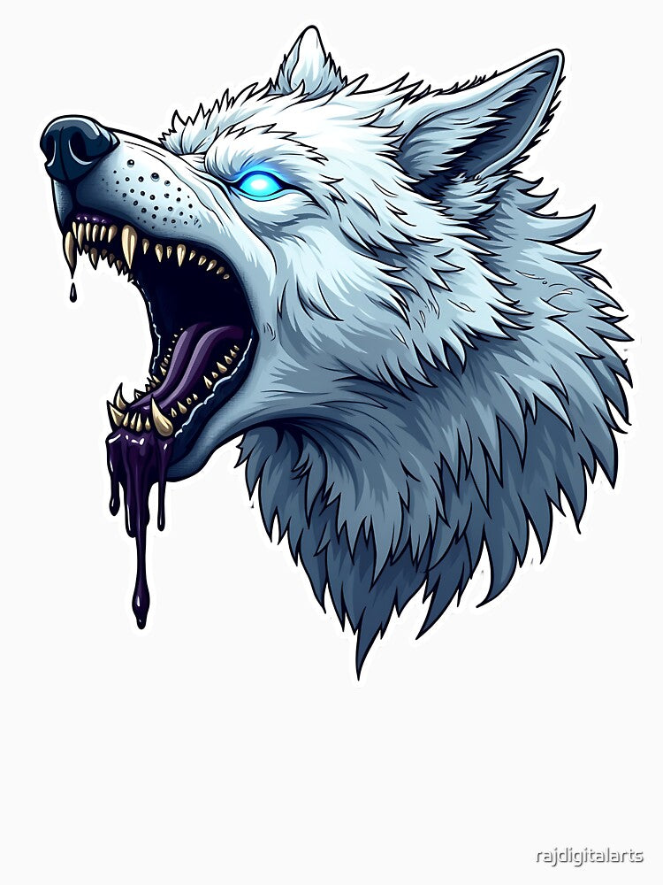 scary wolf by rajdigitalarts T-Shirts, Hoodie, Sweatshirt | BlankRebels.com (Image 3)