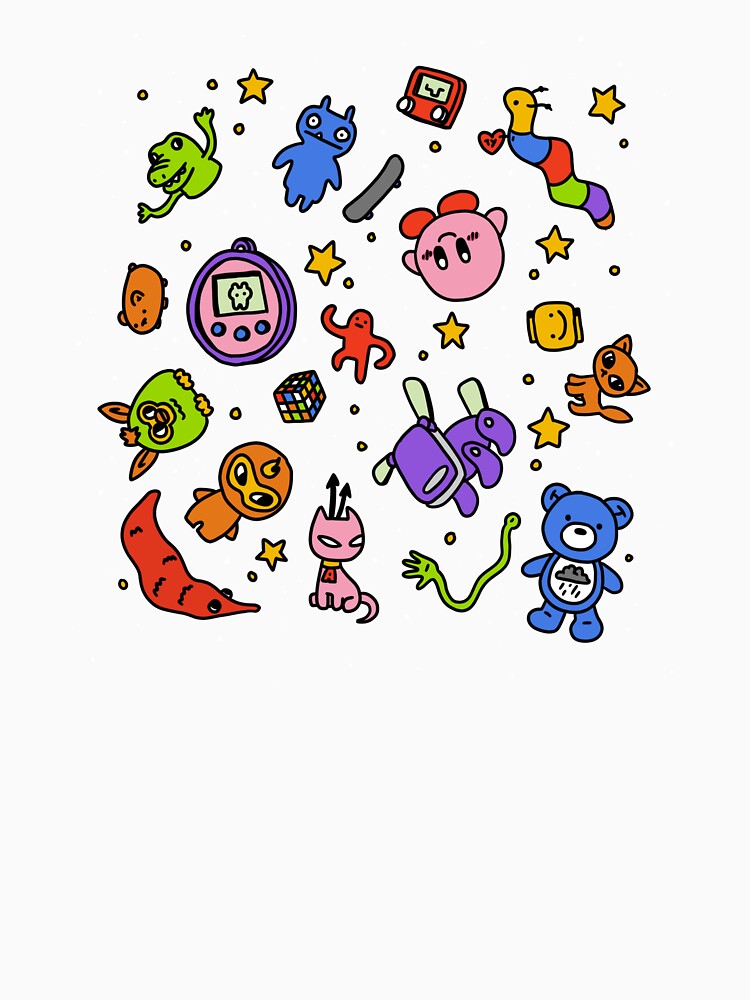 90s toys w/ different colored stars this time by Sophie  DeRosa T-Shirts, Hoodie, Sweatshirt | BlankRebels.com (Image 3)