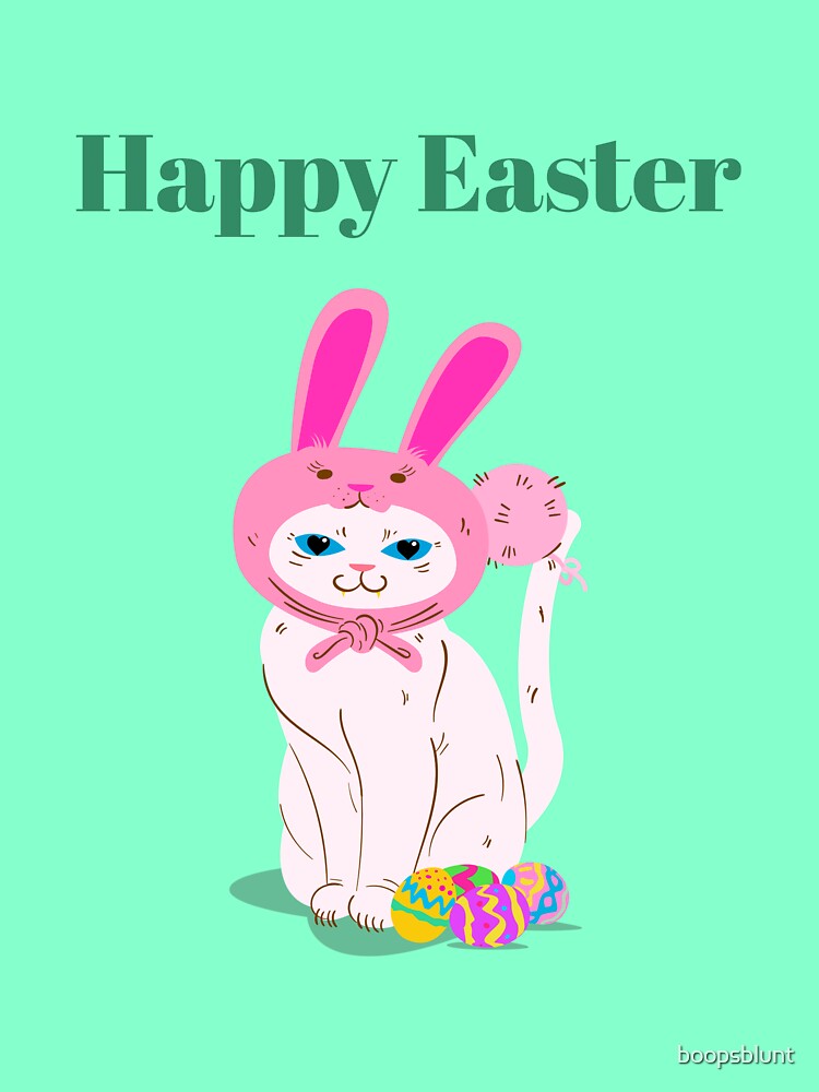 Happy Easter Catbunny design by boopsblunt T-Shirts, Hoodie, Sweatshirt | BlankRebels.com (Image 3)