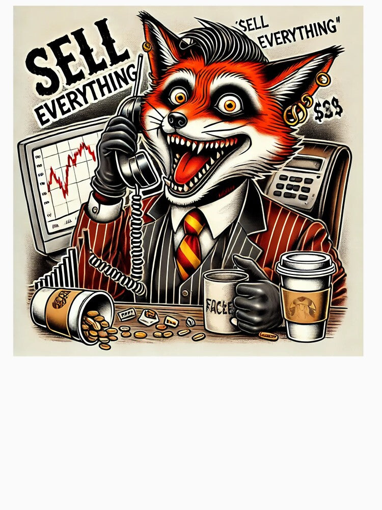 The Chaos of Wall Street – Frenzied Fox Broker by BeStartVision T-Shirts, Hoodie, Sweatshirt | BlankRebels.com (Image 3)