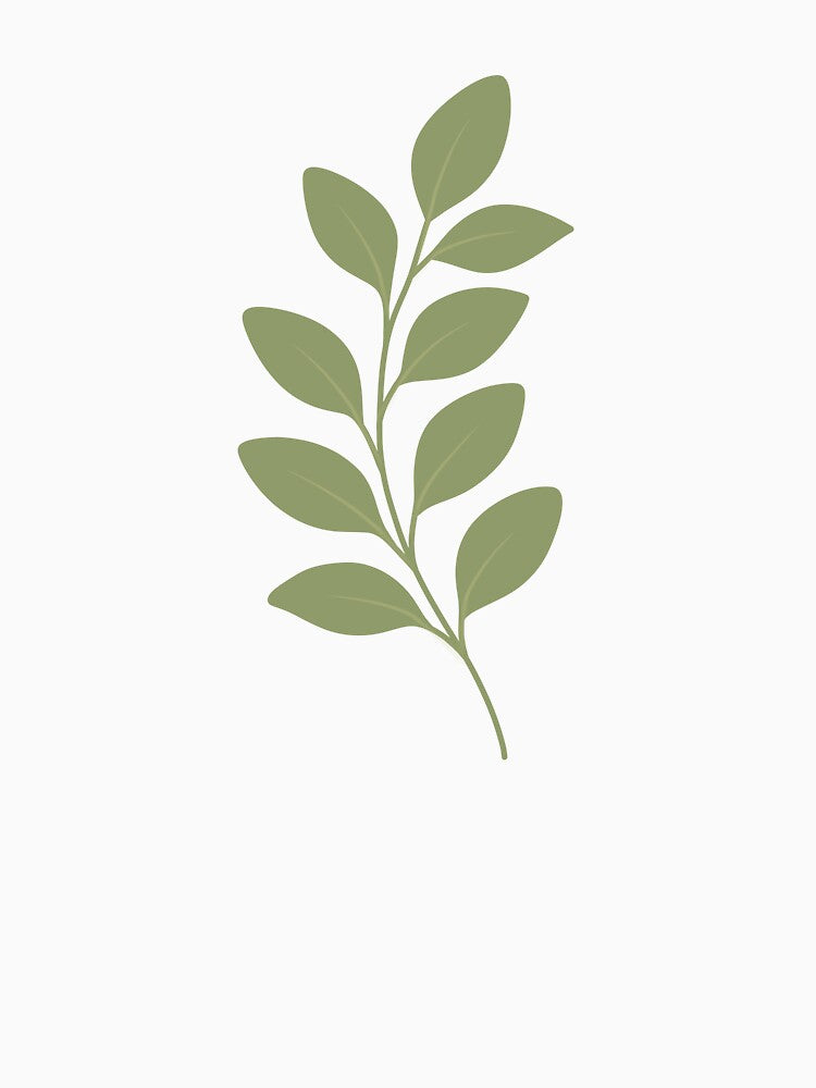 Minimal Botanical Branch Leaf Illustration by SunCraftStudio T-Shirts, Hoodie, Sweatshirt | BlankRebels.com (Image 3)