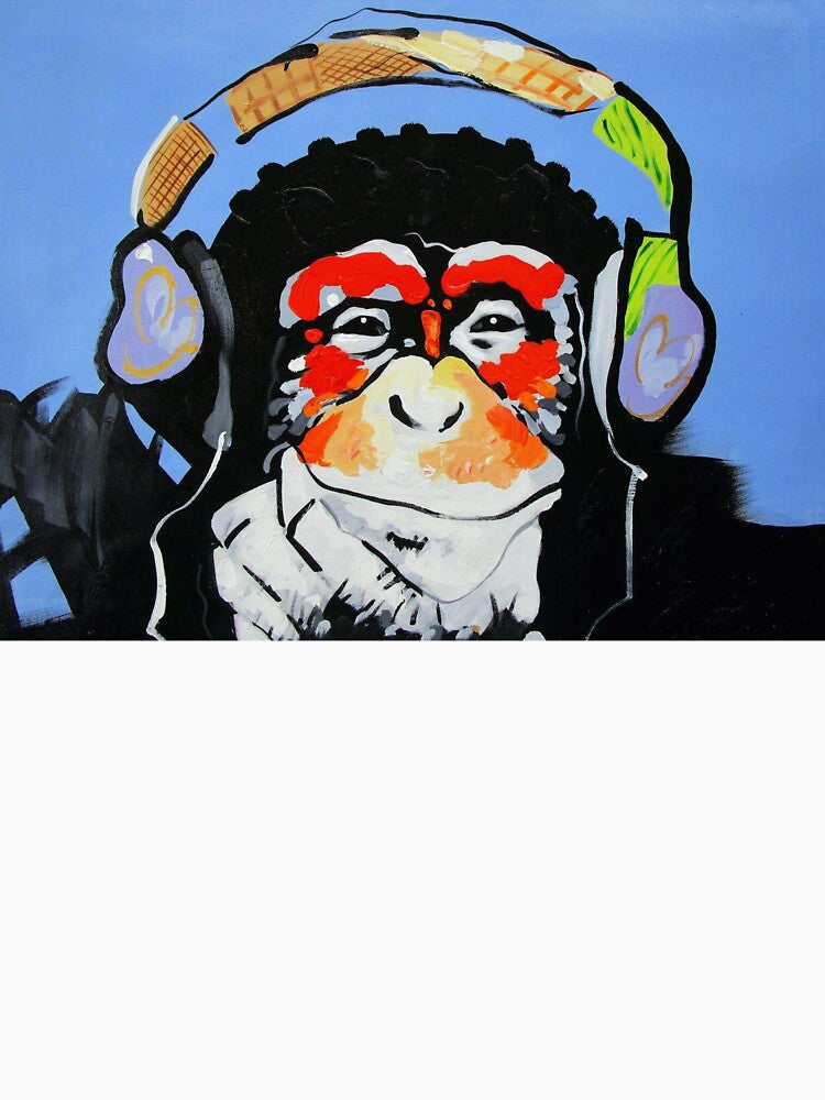 DJ Monkey Banksy by judycarpente313 T-Shirts, Hoodie, Sweatshirt | BlankRebels.com (Image 3)