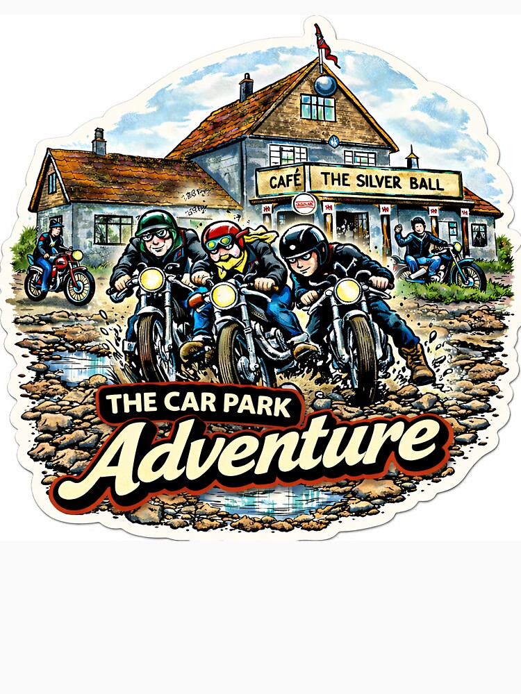 Silver Ball Car Park Adventure by Bikers-Mirror T-Shirts, Hoodie, Sweatshirt | BlankRebels.com (Image 3)