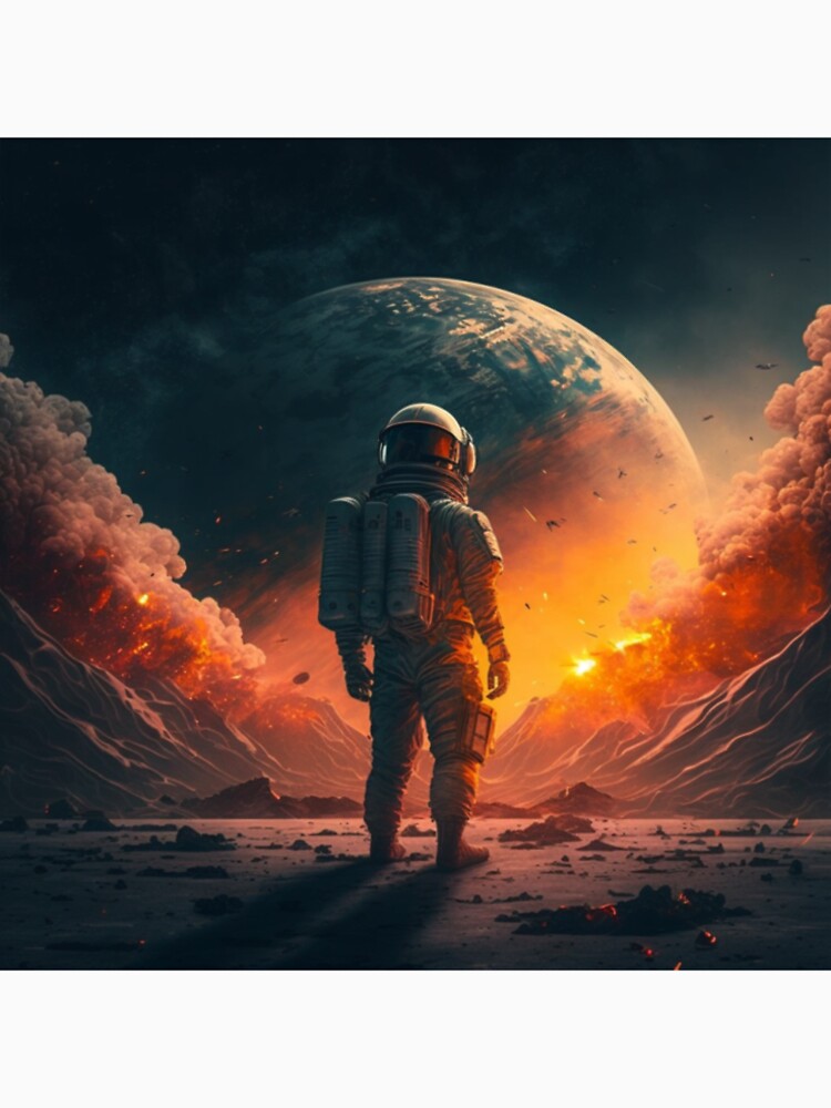 Astronaut in Space Moon by BaynoSama T-Shirts, Hoodie, Sweatshirt | BlankRebels.com (Image 2)