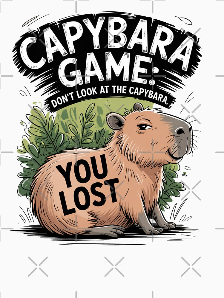 Capybara Game | You Lost Meme Funny Animal Design by MonkiFlipp T-Shirts, Hoodie, Sweatshirt | BlankRebels.com (Image 3)