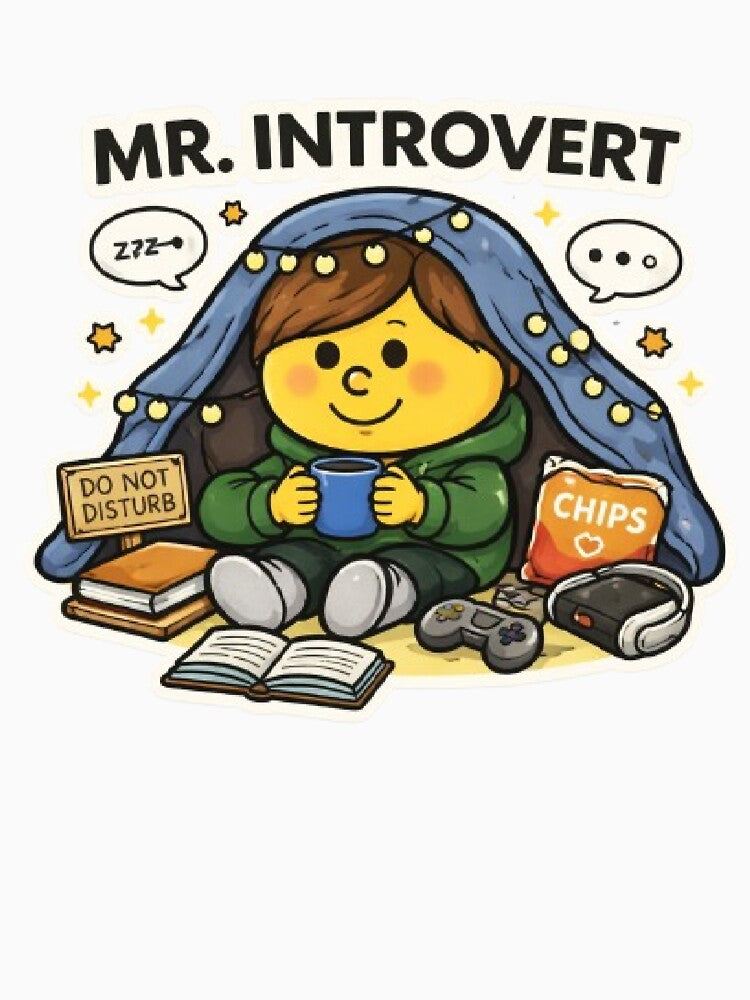 Mr Introvert Character Animated Yellow Cartoon Mr Men Social Relatable Feeling Mood Funny Tiktok Meme by... (Image 3)