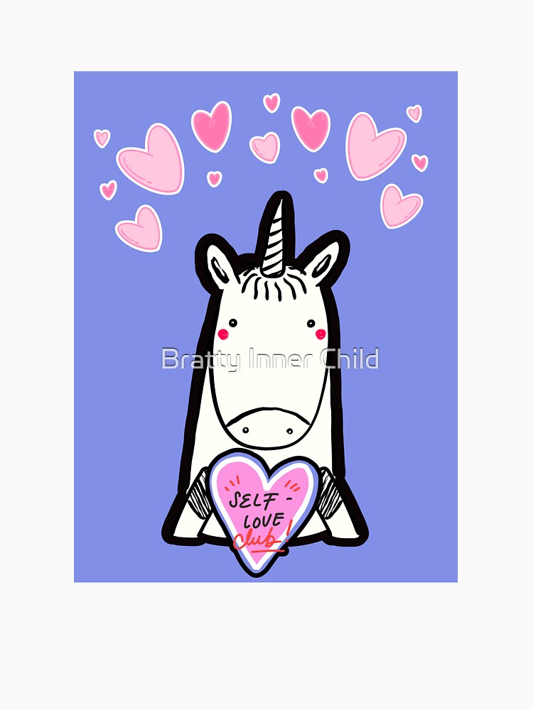 Self-Love Club Unicorn by Bratty Inner Child T-Shirts, Hoodie, Sweatshirt | BlankRebels.com (Image 3)