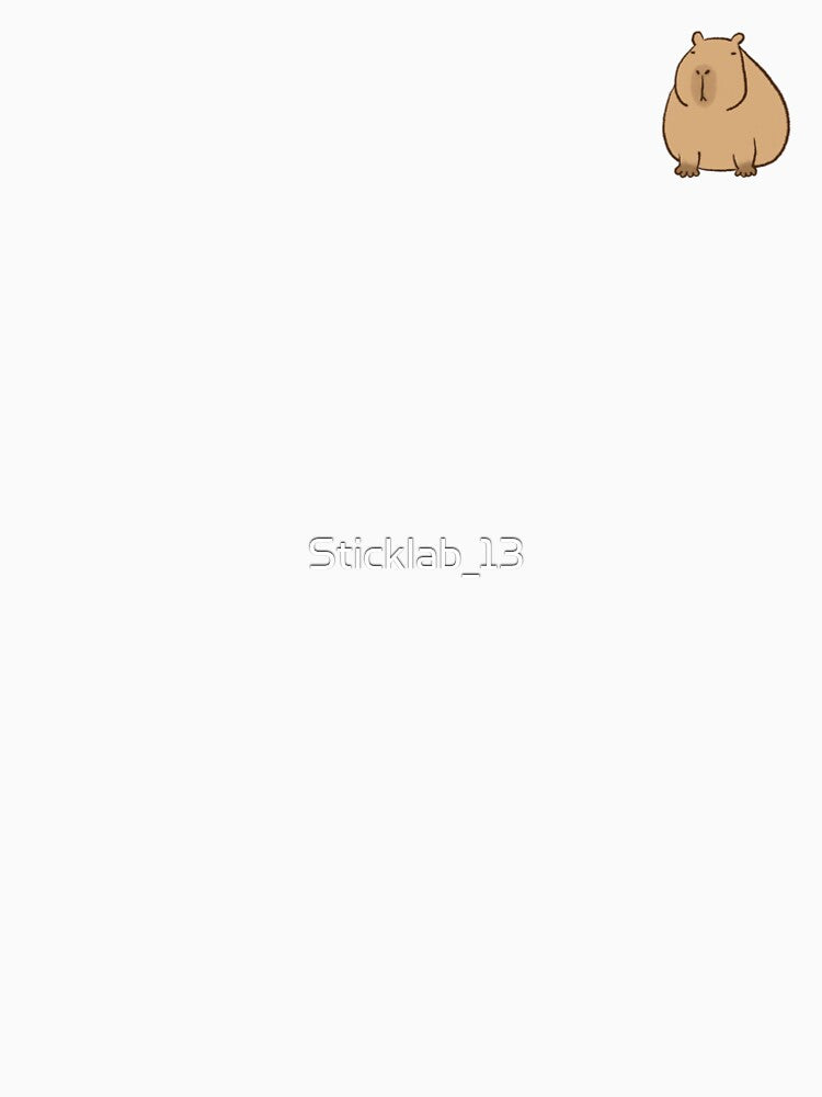 Kawaii Capybara - Japanese Aesthetic Animal by Sticklab_13 T-Shirts, Hoodie, Sweatshirt | BlankRebels.com (Image 2)