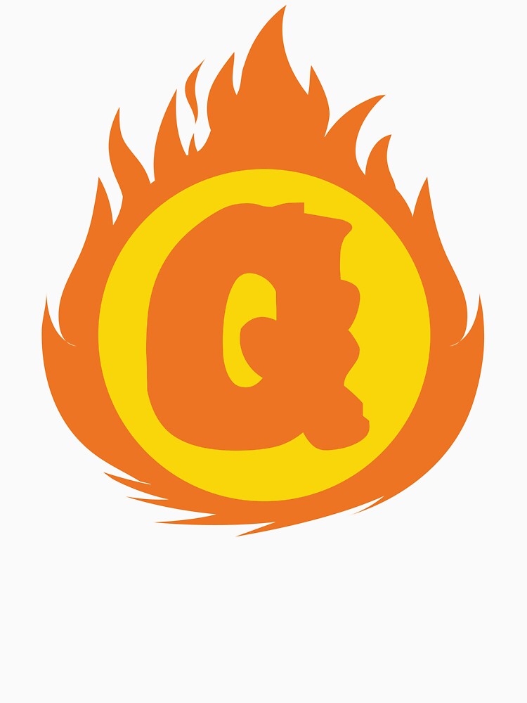 Superhero Letter Q. Fire Insignia by mgulin