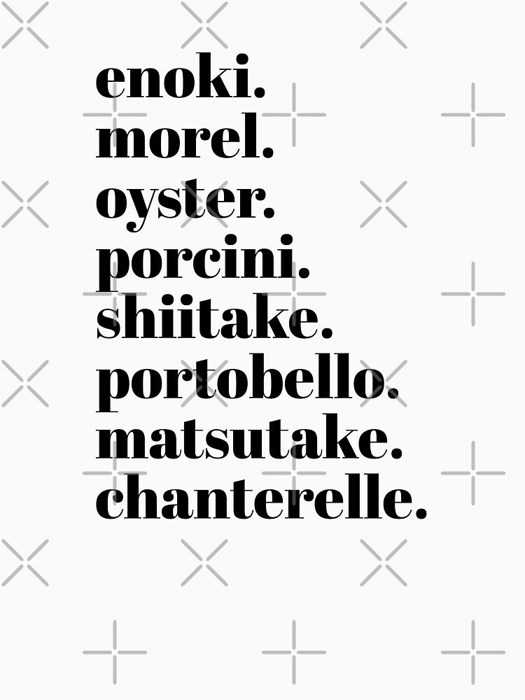 Minimalist Edible Fungi Mushroom Typography by bonniemamadraws T-Shirts, Hoodie, Sweatshirt | BlankRebels.com (Image 3)