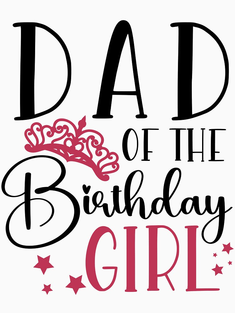 Family Matching Birthday Squad Dad of the Birthday Girl Birthday Squad Party Favors by mysticblvd T-Shirts,... (Image 3)