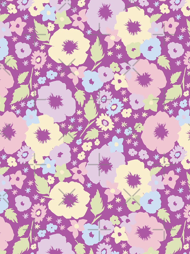 PURPLE BOHO MODERN FLOWERS by blomastudios T-Shirts, Hoodie, Sweatshirt | BlankRebels.com (Image 3)