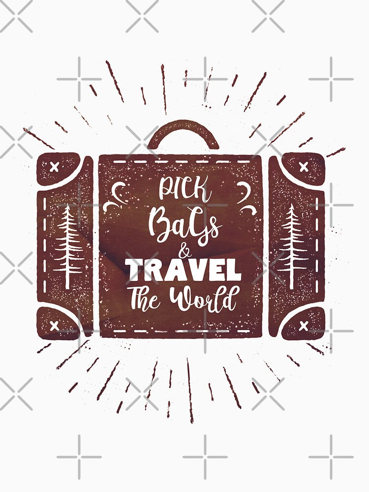 Pick Bags & Travel The World Today - Adventurous by ElPatron258366 T-Shirts, Hoodie, Sweatshirt | BlankRebels.com (Image 3)