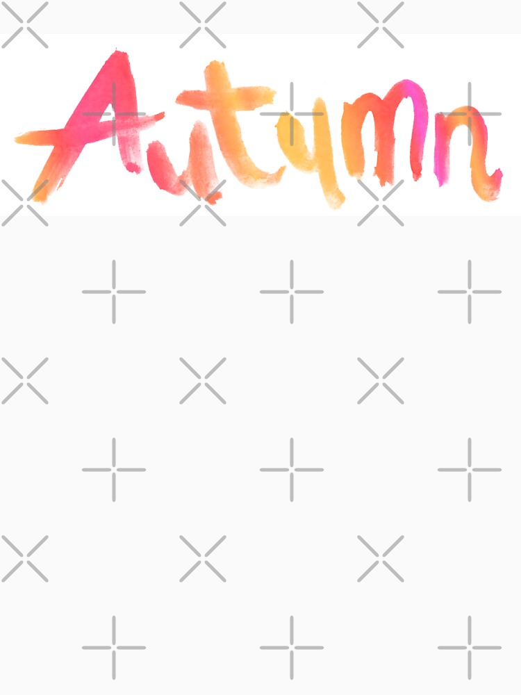 Watercolor Lettering Word Autumn Autumn Lettering T-Shirts, Hoodie, Sweatshirt