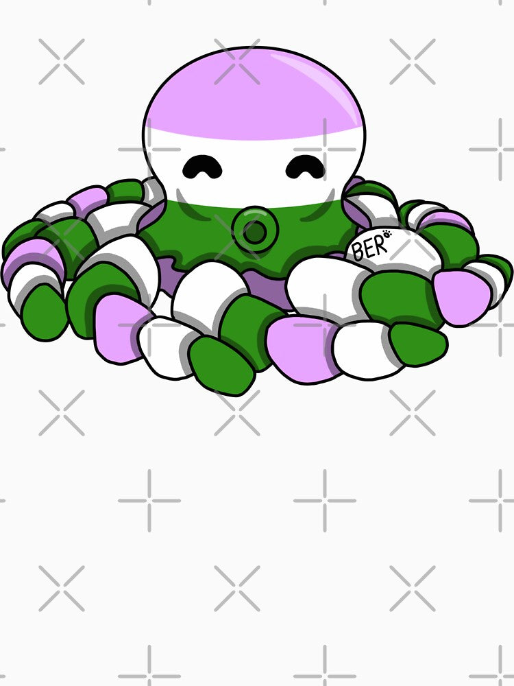 Genderqueer Pride Fidget Octopus by SentABear T-Shirts, Hoodie, Sweatshirt | BlankRebels.com (Image 3)
