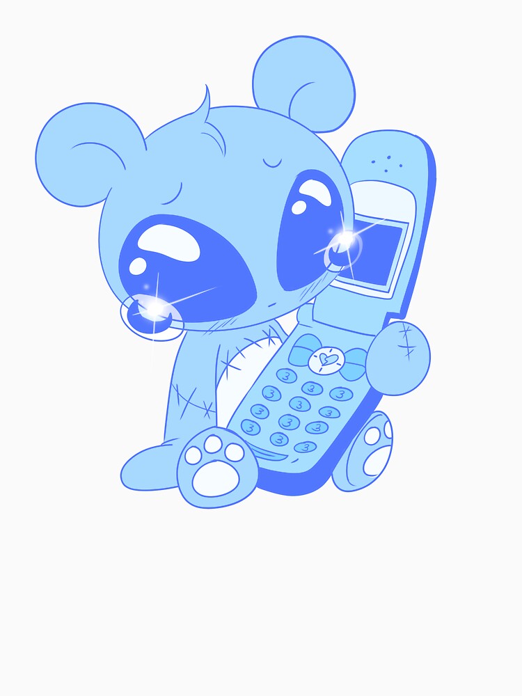 Dumped Over The Phone Bear (blue) by gross-girl99 T-Shirts, Hoodie, Sweatshirt | BlankRebels.com (Image 3)