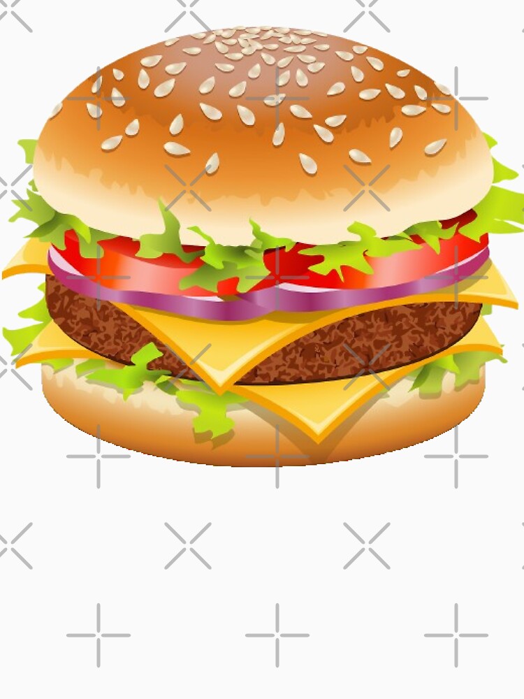 Cute Hamburger Illustration - Fast Food Cartoon Art by vekotpu T-Shirts, Hoodie, Sweatshirt | BlankRebels.com (Image 3)