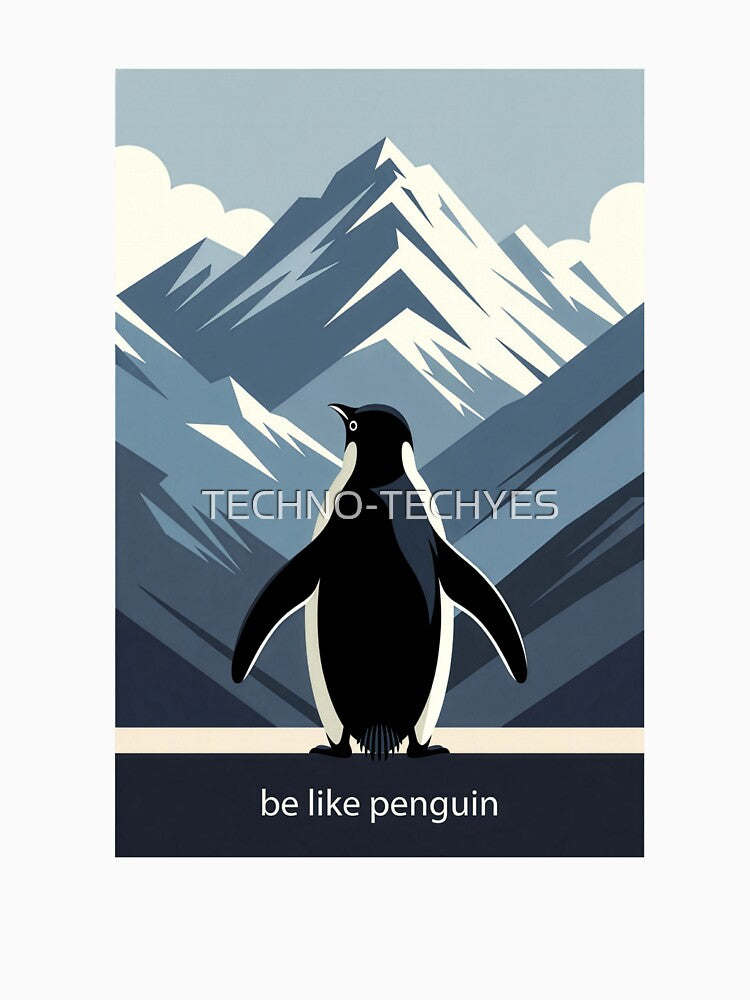 Be Like Penguin by TECHNO-TECHYES T-Shirts, Hoodie, Sweatshirt | BlankRebels.com (Image 3)