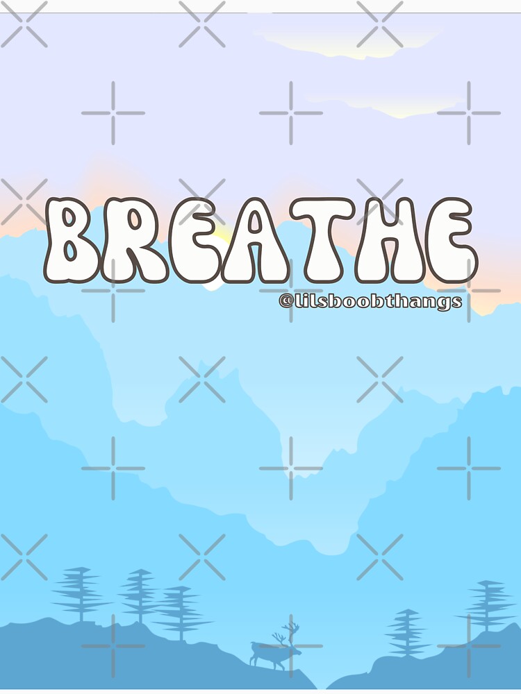 Breathe Mountain Air v5 | @lilsboobthangs by lilsboobthangs T-Shirts, Hoodie, Sweatshirt | BlankRebels.com (Image 3)