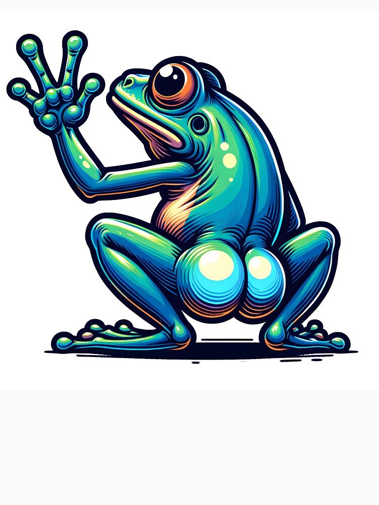 Frog Butt Meme Sticker by Travelcases T-Shirts, Hoodie, Sweatshirt | BlankRebels.com (Image 3)