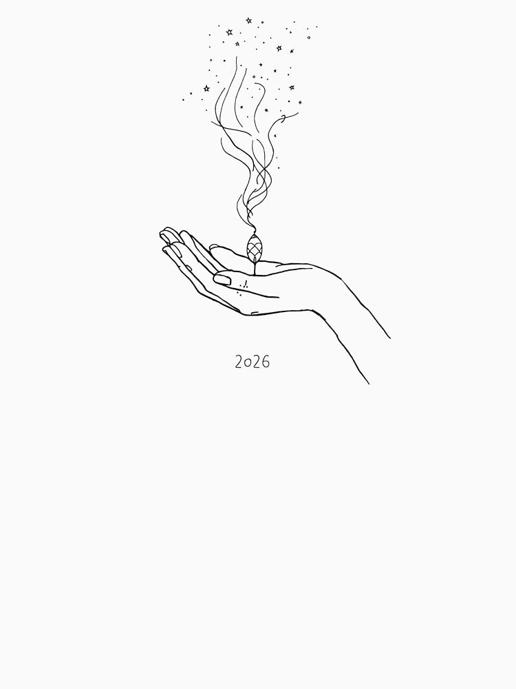 Celestial New Year 2026 - Minimalist Seed of Intentions - Mystical Line Art by YvkafromPoland T-Shirts, Hoodie,... (Image 3)