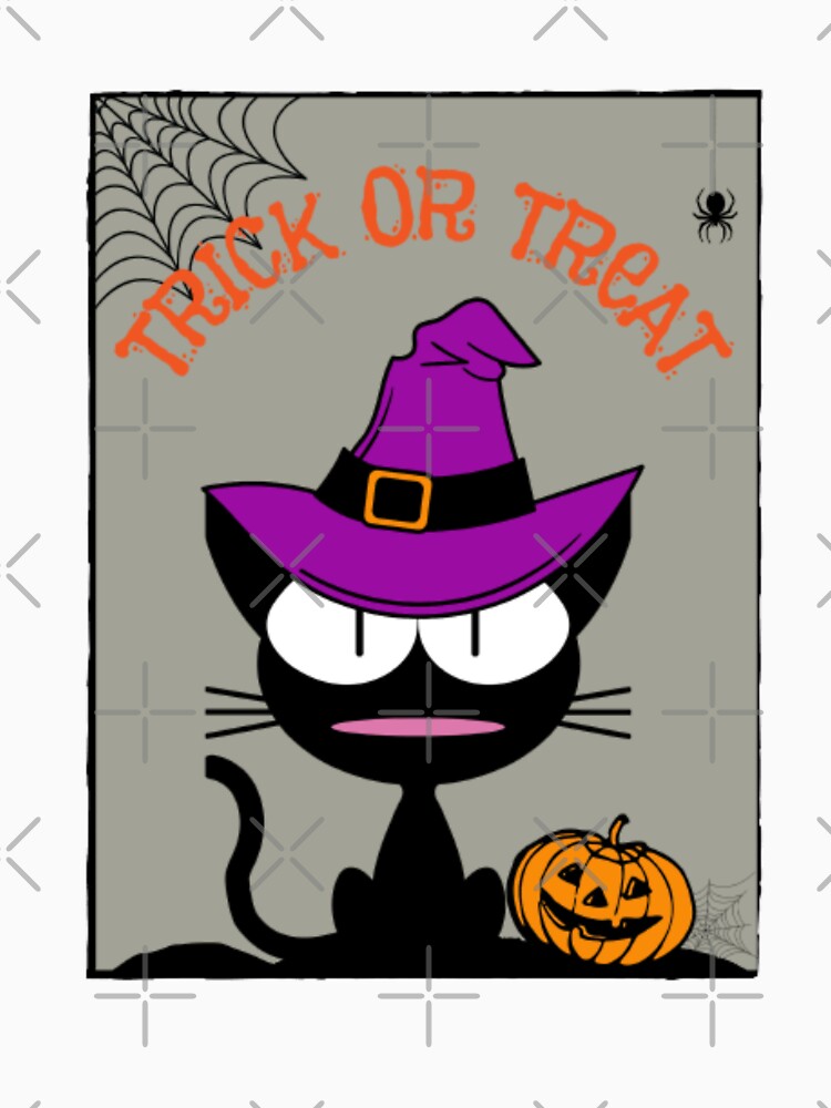 Trick Or Treat With a Black Cat by LMoonDesigns T-Shirts, Hoodie, Sweatshirt | BlankRebels.com (Image 3)