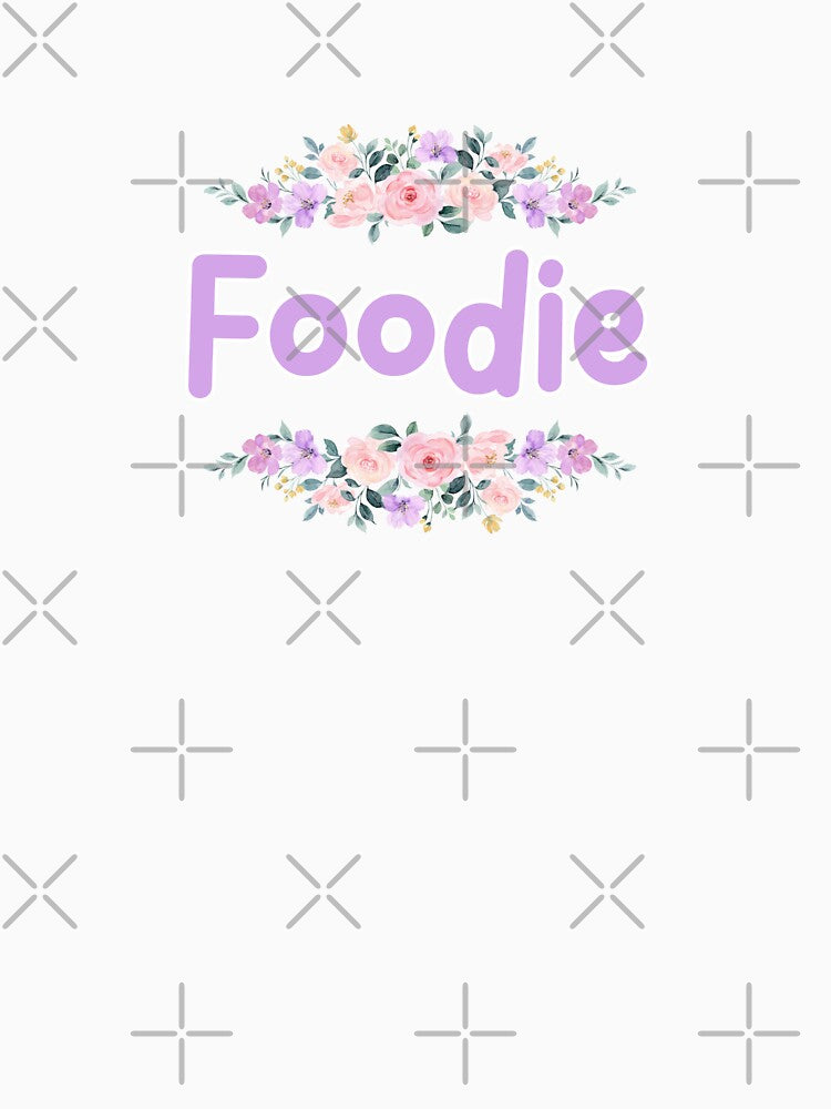 Purple Flower Foodie Name Label by NormadWorld T-Shirts, Hoodie, Sweatshirt | BlankRebels.com (Image 3)